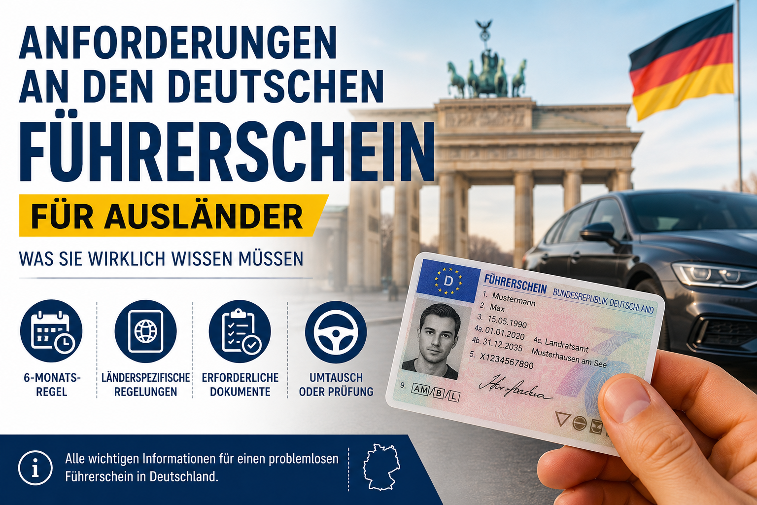 Anforderungen an den deutschen Führerschein für Ausländer