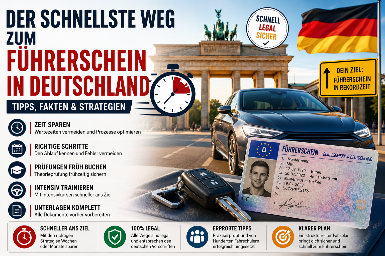 Der schnellste Weg zum Führerschein in Deutschland Der schnellste Weg zum Führerschein in Deutschland