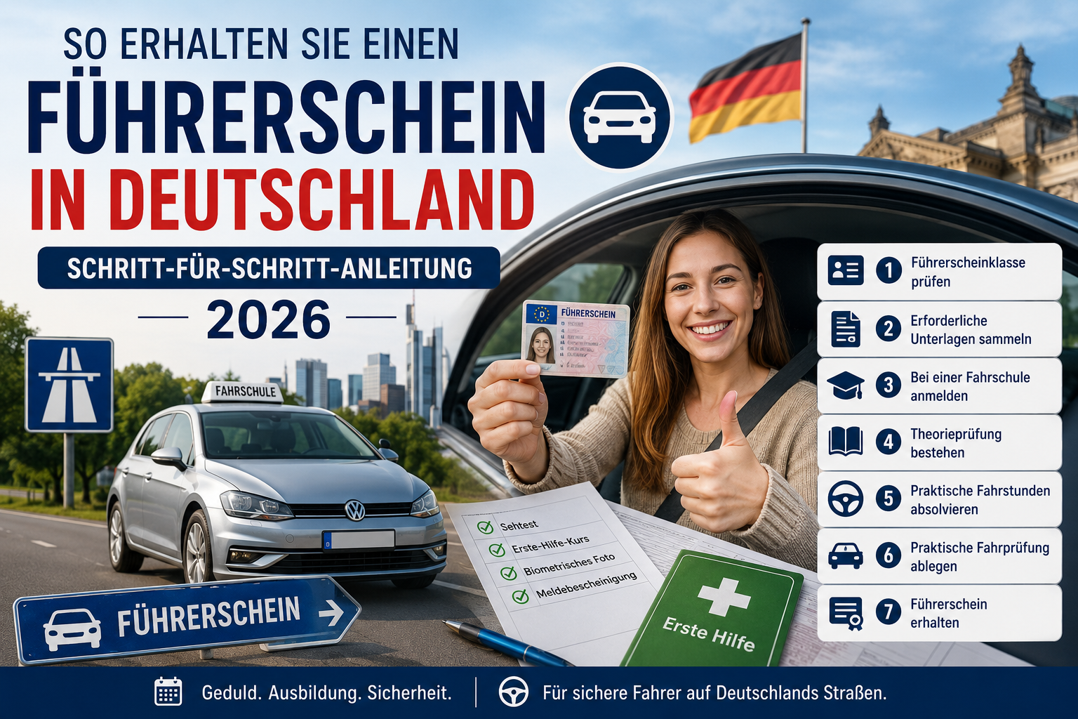 So erhalten Sie einen Führerschein in Deutschland So erhalten Sie einen Führerschein in Deutschland (Schritt-für-Schritt-Anleitung 2026)