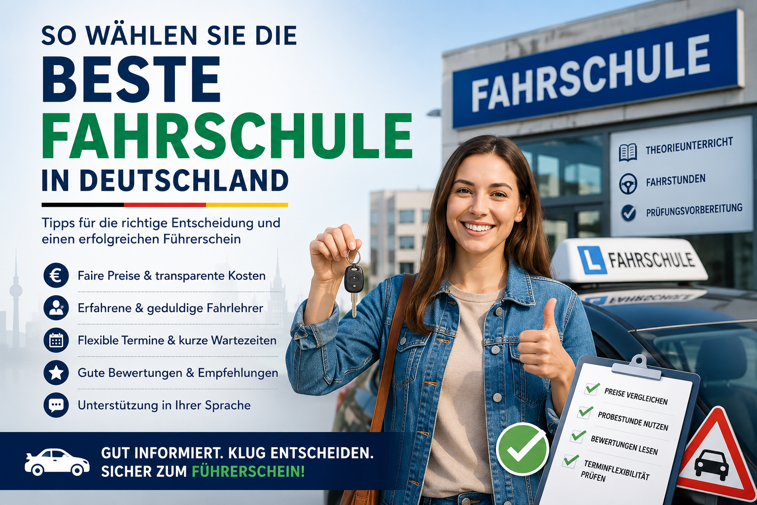 So wählen Sie die beste Fahrschule in Deutschland So wählen Sie die beste Fahrschule in Deutschland