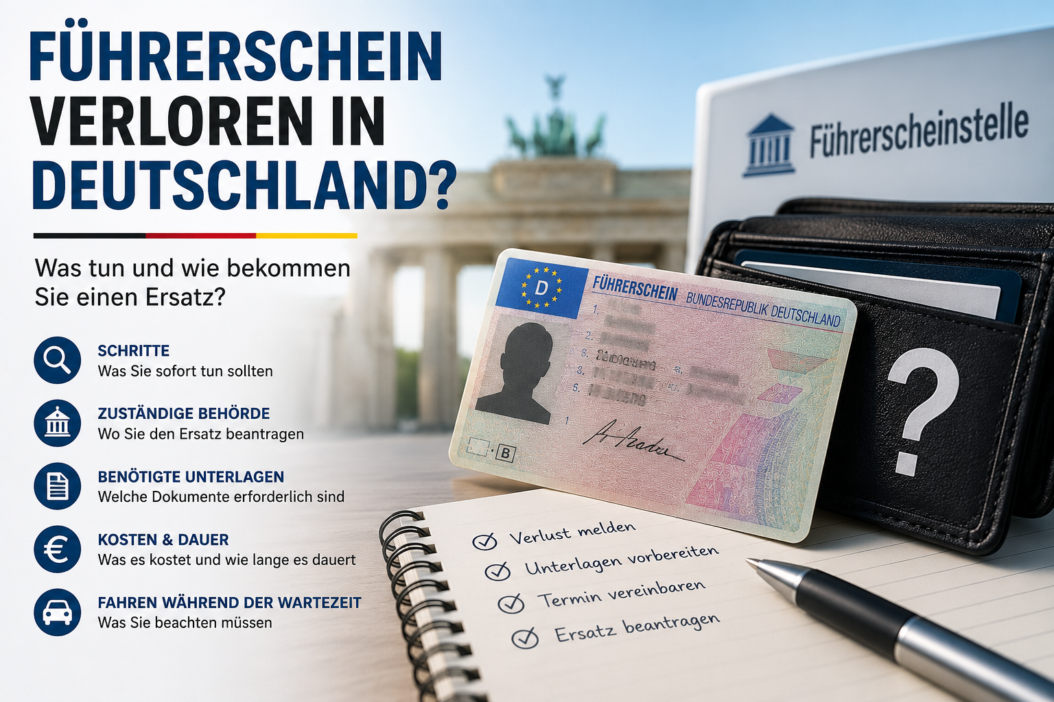 Führerschein in Deutschland verloren Was tun und wie bekommt man einen Ersatz