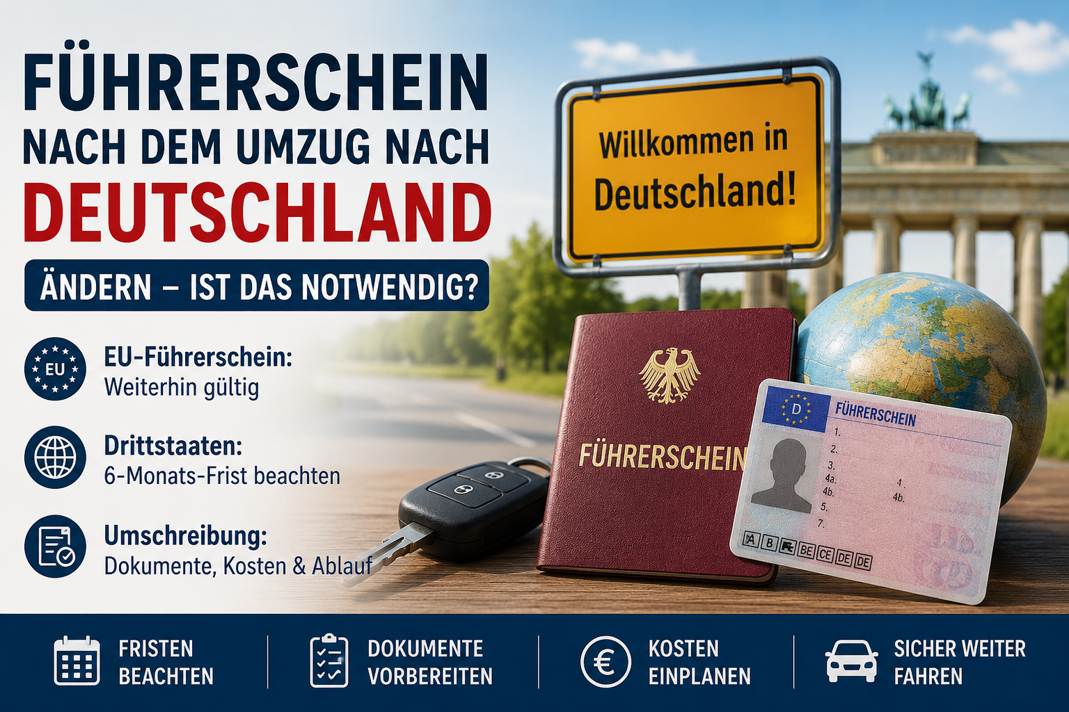 Führerschein nach dem Umzug nach Deutschland ändern Führerschein nach dem Umzug nach Deutschland ändern