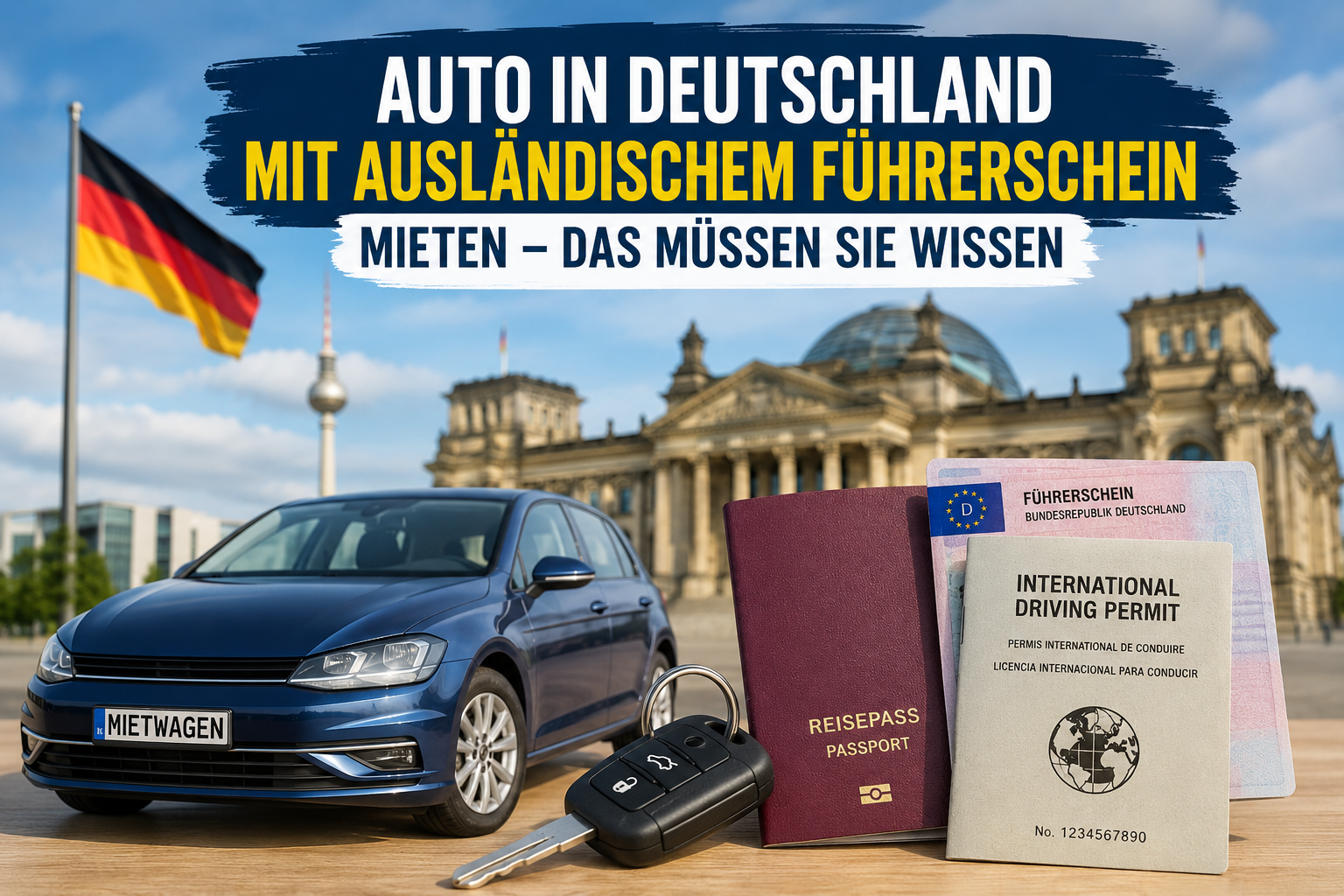 Auto in Deutschland mit ausländischem Führerschein mieten