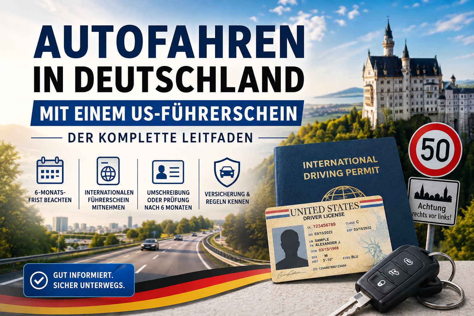 Autofahren in Deutschland mit einem US Führerschein Der komplette Leitfaden Autofahren in Deutschland mit einem US Führerschein Der komplette Leitfaden