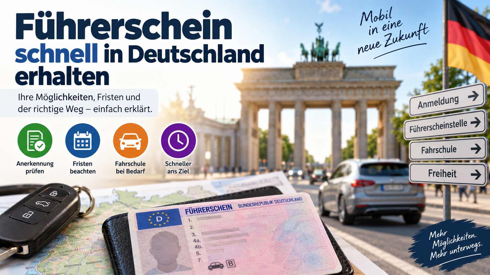 Führerschein schnell bekommen Führerschein schnell bekommen: Welche legalen Möglichkeiten gibt es in Deutschland?