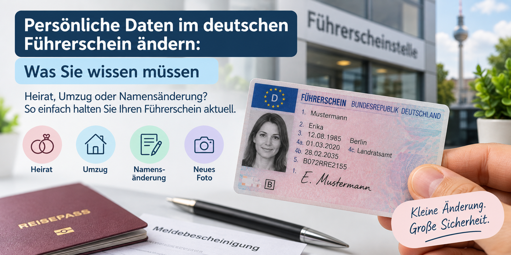 Persönliche Daten im deutschen Führerschein ändern Was Sie wissen müssen Persönliche Daten im deutschen Führerschein ändern: Was Sie wissen müssen